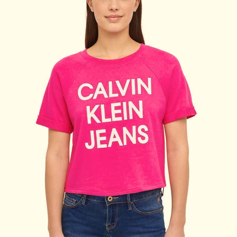 🩷 Calvin Klein Pink Logo Top